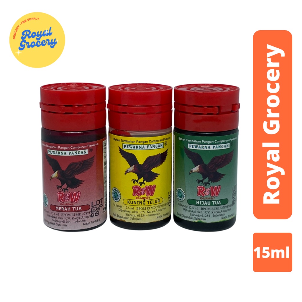 

Rajawali R&W Pasta Pewarna Makanan / Sumbo / Food Coloring 15ml