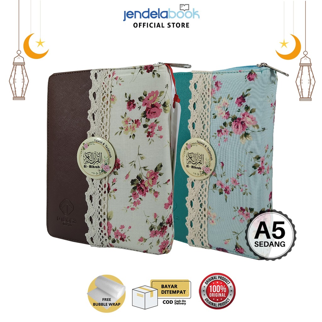 B6 Alquran Al Mihrab Al Quran Terjemah Dan Tajwid Jaket Resleting Renda