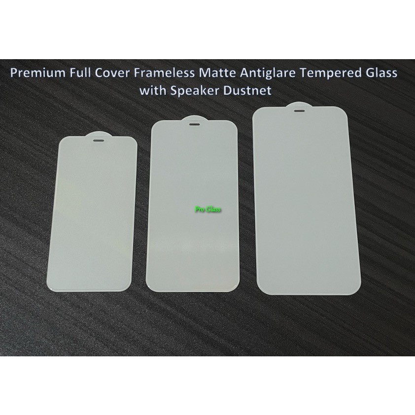 Iphone 12 MINI / 12 / 12 PRO / 12 PRO MAX Frameless Matte Antiglare Full Cover Premium Tempered Glass