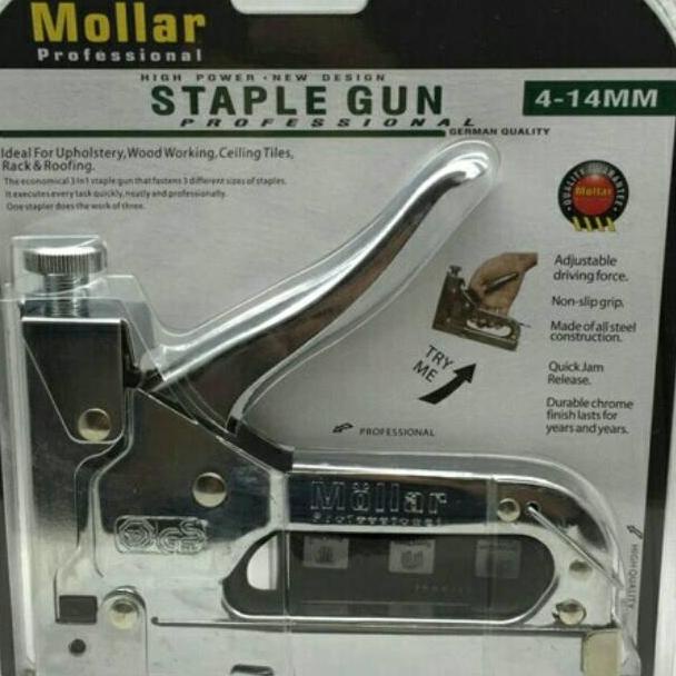 

[KODE 7NAVF] Staple Gun Tembak Tacker Staples Stepler Hekter mollar 3in1 jok kulit kardus