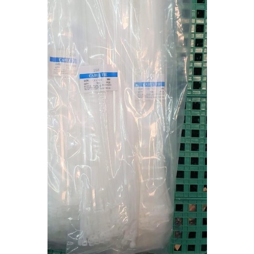 

❂ Cable Ties 4,8 x 400 mm 4,8x400 4.8 Putih Hitam Pengikat Barang Kabel - Putih ♙