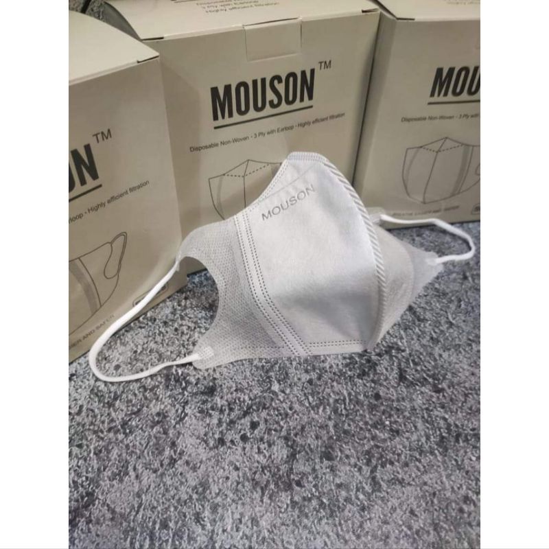 Masker Duckbill Mouson Emboss 4ply isi 50 pcs || Masker Mouson Duckbill || Masker Mouson