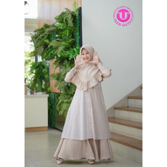 Gamis Nazla 2in1 By Teen Outfit 10-16T