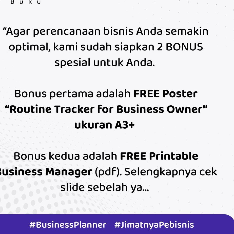 

Barang Pilihan.. BUSINESS PLANNER for UMKM dan Olshop by K-Planner (HARD COVER) || Daily Planner || Monthly Planner || Buku Penunjang Bisnis UMKM || Planner untuk Pebisnis Olshop || Planner Book