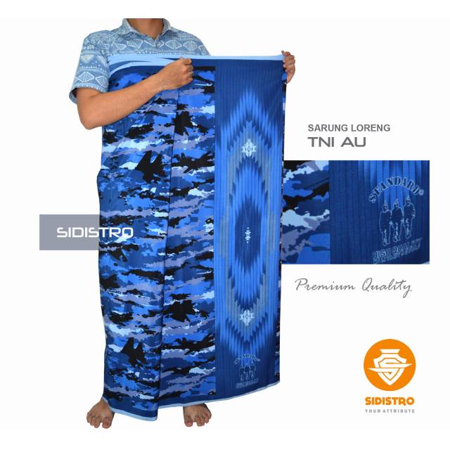 SARUNG LORENG MOTIF TNI AU - SARUNG LORENG AURI ORIGINAL AMMO STANDART