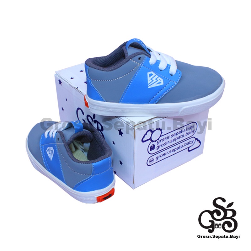 sepatu sneakers anak sepatu anak laki laki sepatu anak perempuan model casual PHOENIX kids ABU polos ringan fleksibel &amp; Anti Slip