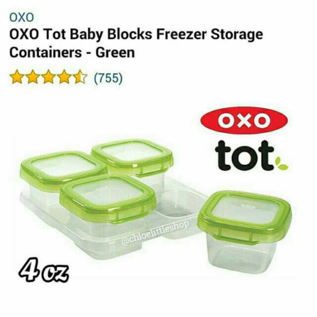 OXO Tot Baby Blocks Freezer Storage Containers 4oz