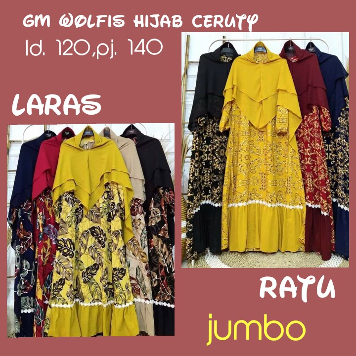 Gamis Pesta Syar'i JUMBO LD.120