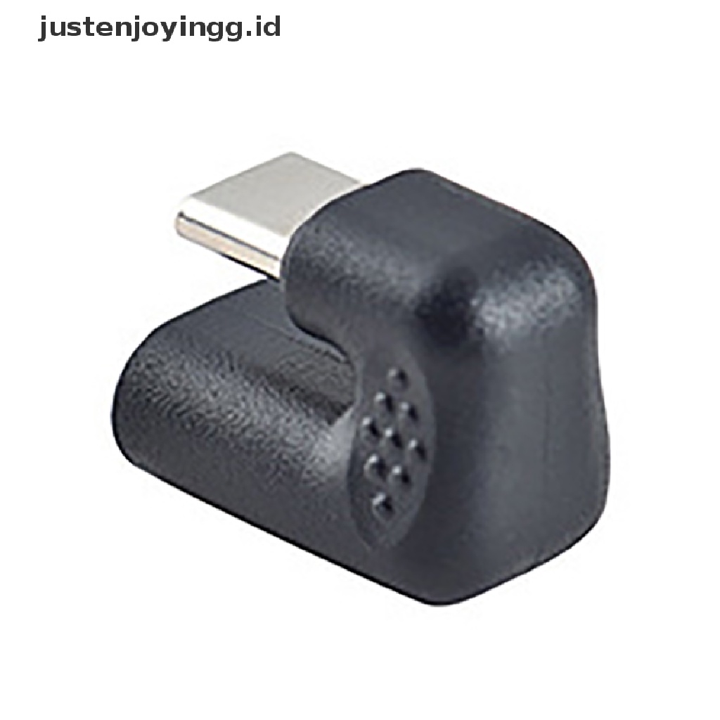 // justenjoyingg.id // 180 Degree Right Angle USB 3.1 Type C Male To Female USB-C Converter Adapter ~