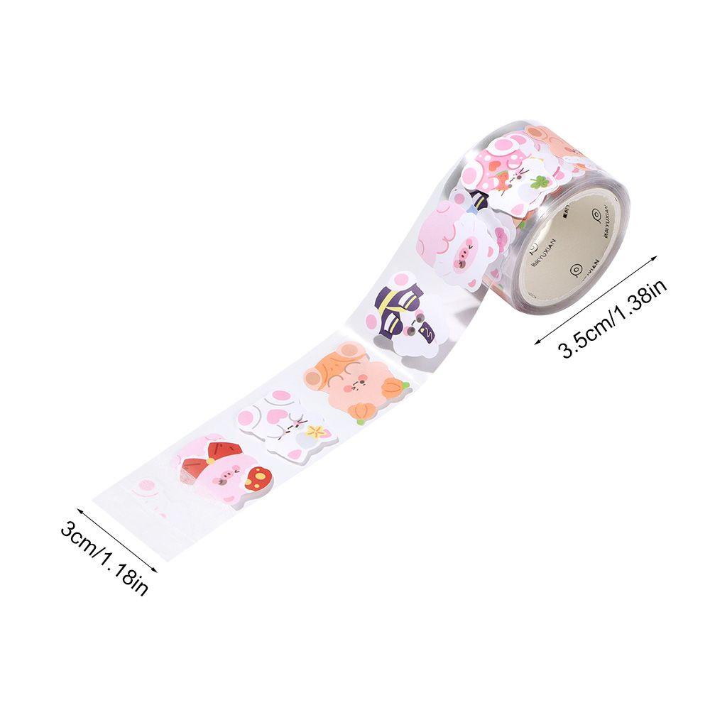 Tape Hewan Nanas Perlengkapan Sekolah DIY Kawaii Stationery Scrapbooking Stiker