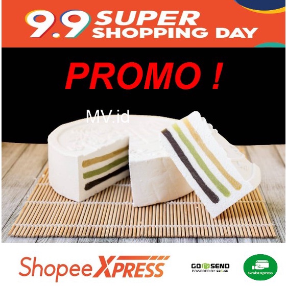 Kue Bulan / Moon Cake Sau Chong Tausakoh isi Kombinasi 3 Rasa / Tau Sa Koh / Phak Ko / Phakko Campur