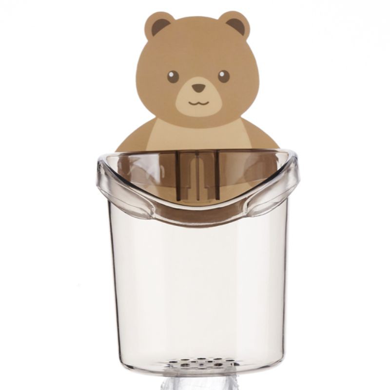 Gantungan Tempel Tempat Sikat Gigi Beruang / Rak Tempel Serbaguna Bentuk Beruang