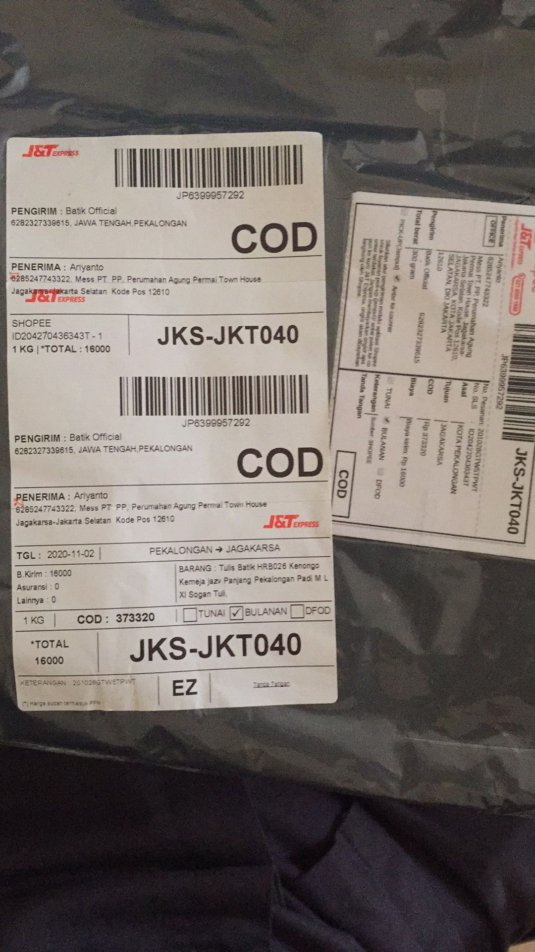 Tulis Batik Hrb026 Kenongo Kemeja Jazv Panjang Pekalongan Padi M L Xl Sogan Tulis Halus Kemeja Batik