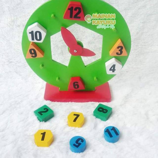 Edutoys - Jam Geometri / mainan edukasi