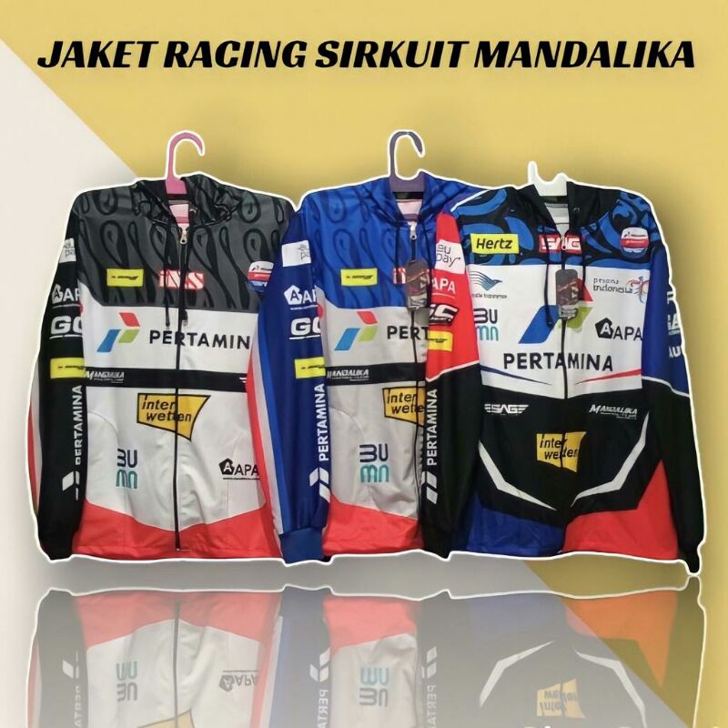 JAKET RACING SIRKUIT MANDALIKA | JAKET FULL PRINTING