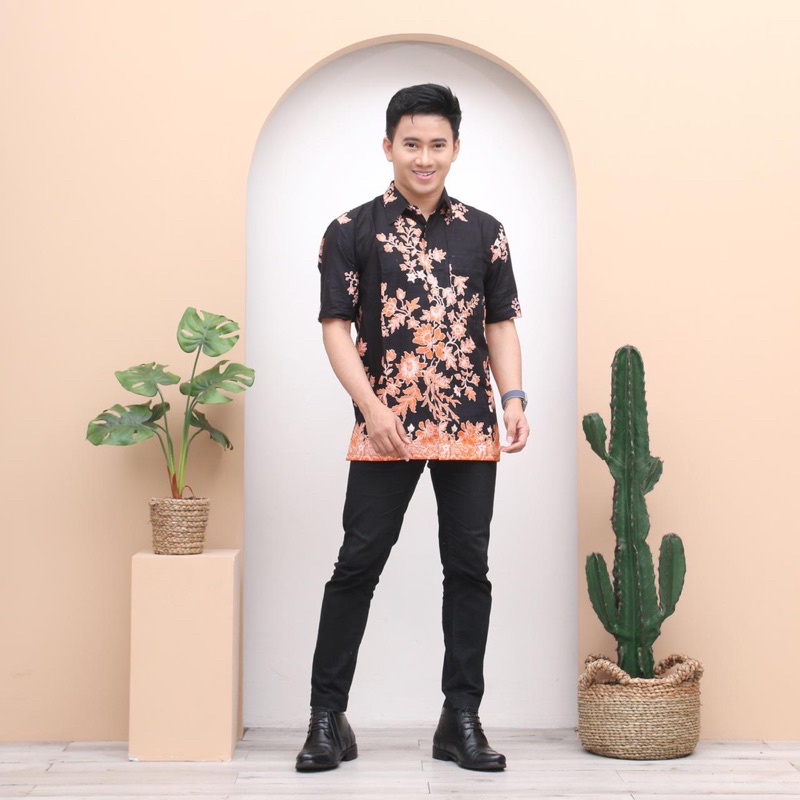 KAIN BAHAN/BAKAL KEMEJA PRIA/WANITA BATIK HALUS PRINTING ALMIRA (BATIK NS) UKURAN 105CM X 210CM