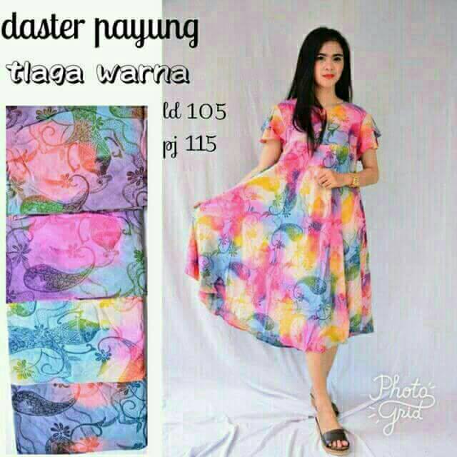 Daster payung tlaga warna baju tidur batik modern muslim wanita daster murah grosir baju murah