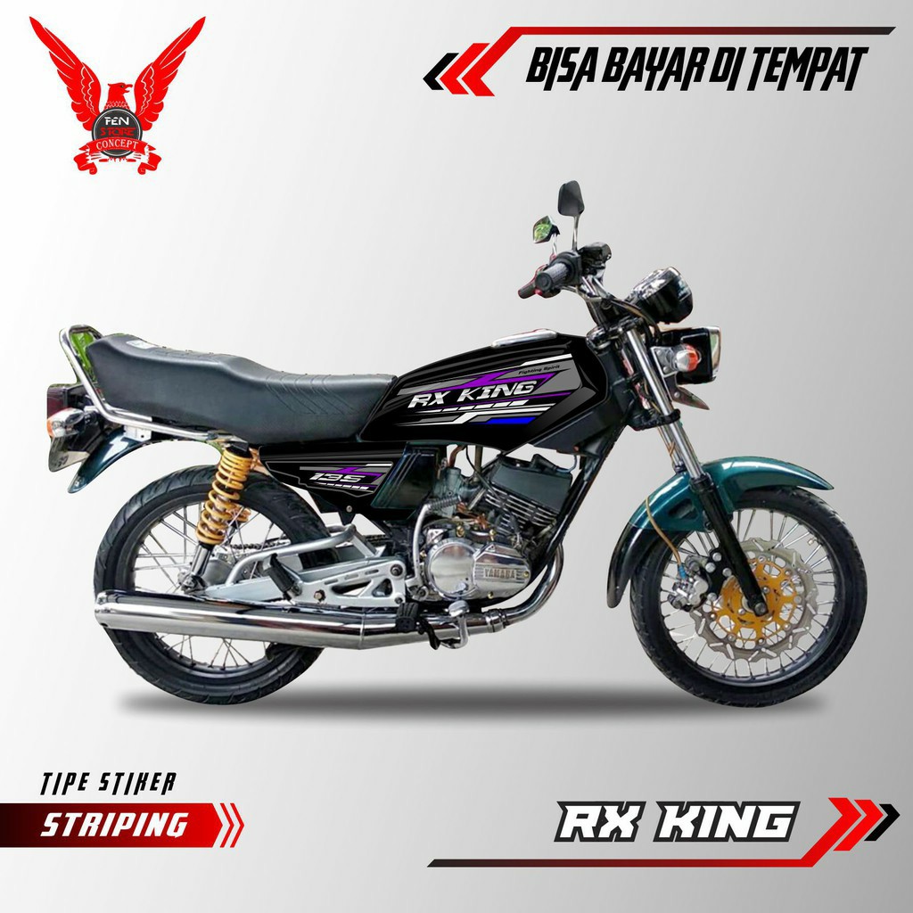 Jual Striping Rx King Variasi Stiker Motor Rx King 13 Line Ungu Setriping Variasi Rx King Terbaru Indonesia Shopee Indonesia