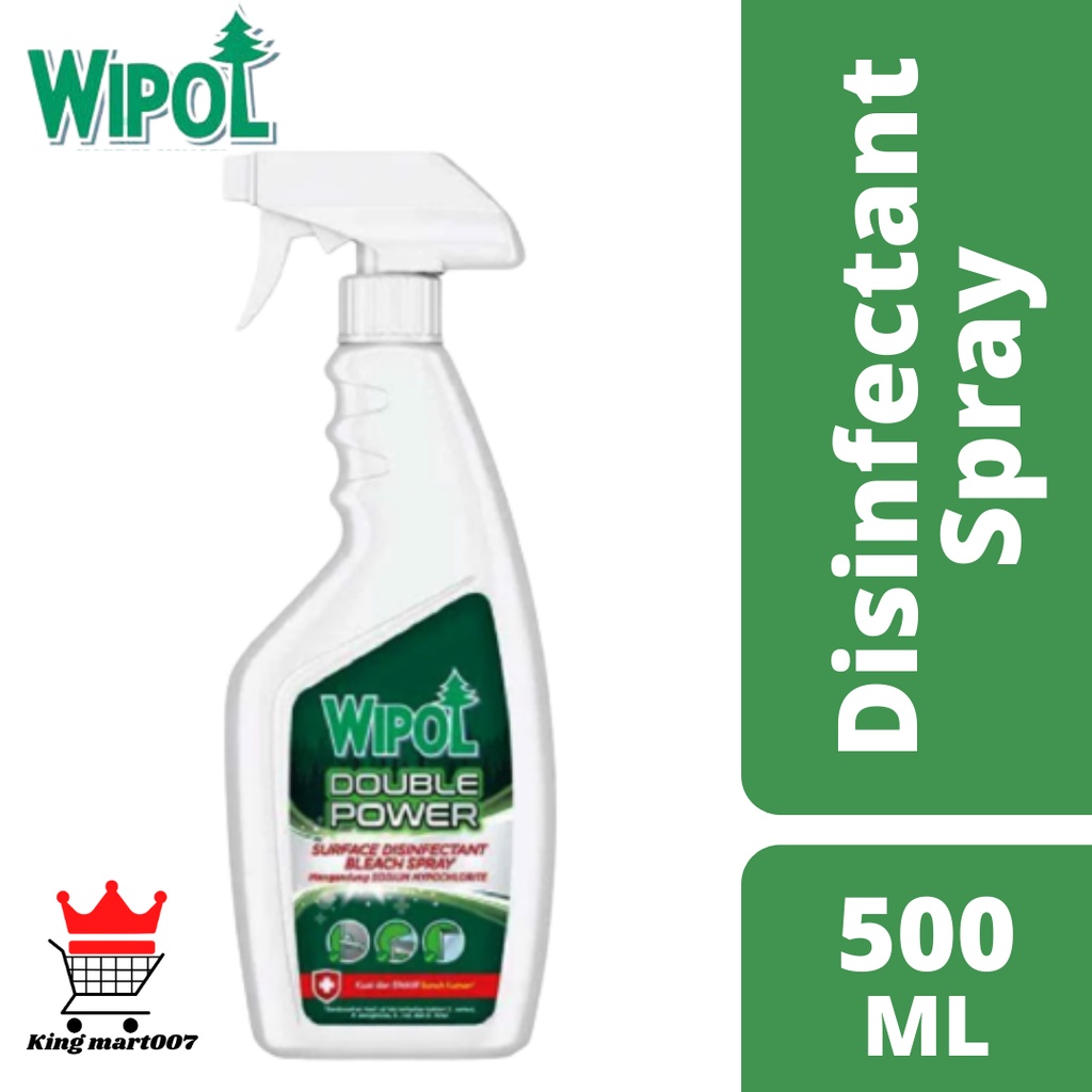 WIPOL Double Power Disinfectant Bleach Spray 500ML (Super Discount)