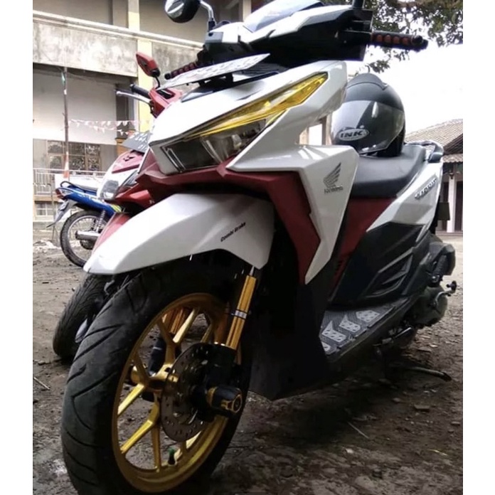 COVER SHOK MATIC HONDA BEAT VARIO SCOOPY GENIO - MERAH