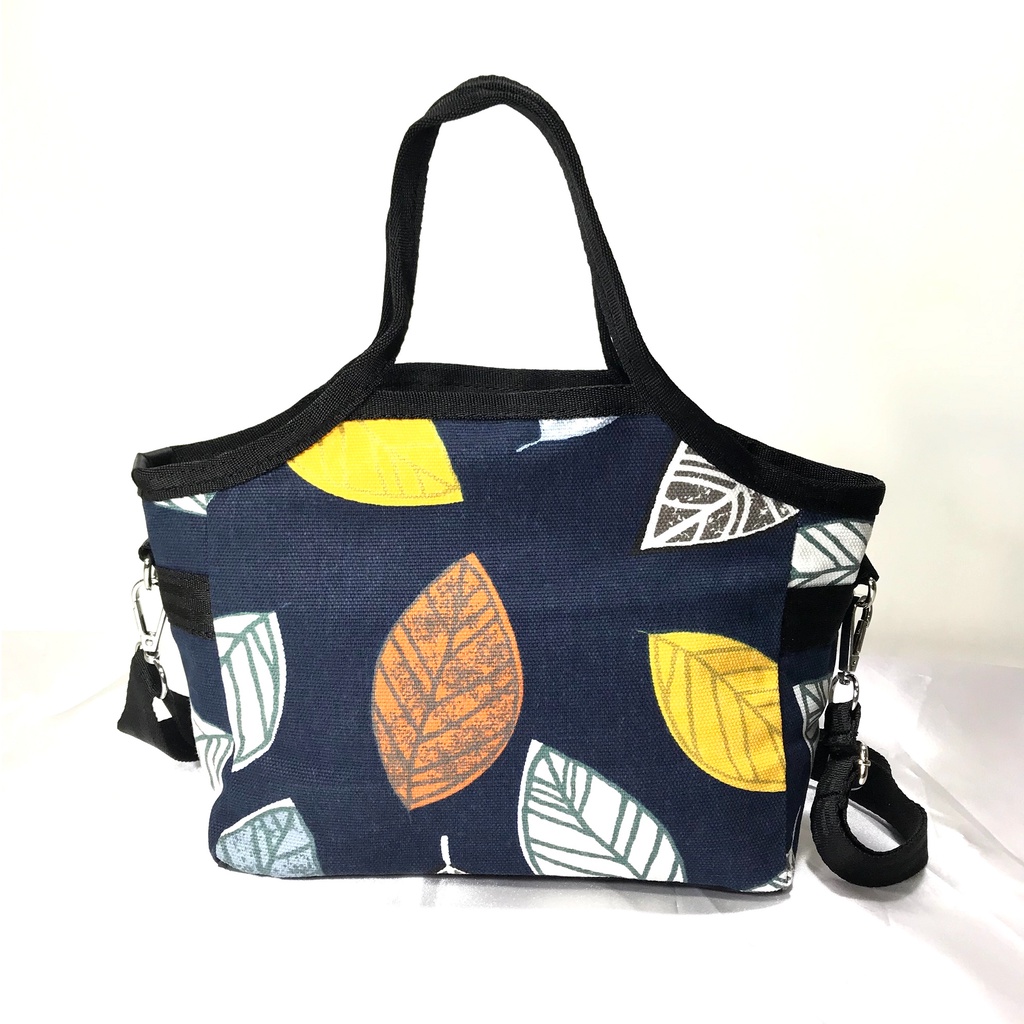 MW TAS SELEMPANG - SLING BAG WANITA BAHAN KANVAS MOTIF PRINT