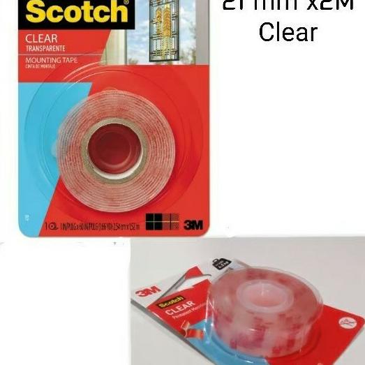 

3M mounting tape outdoor clear 4010C scotch double tape 21mm x 2M CUCI GUDANG