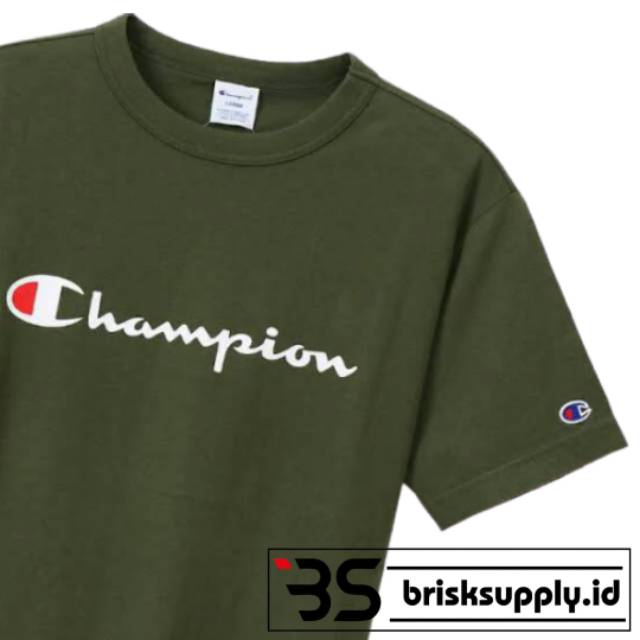 TSHIRT CHAMPION BIGSCRIPT LOGO [ JAPAN MARKET ]