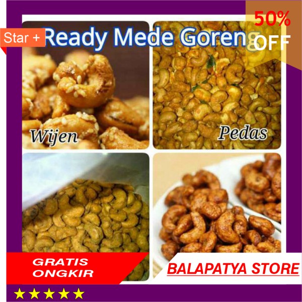 

LIMITED EDITION!!! 500gram Mede Goreng Tepung kacang mete termurah