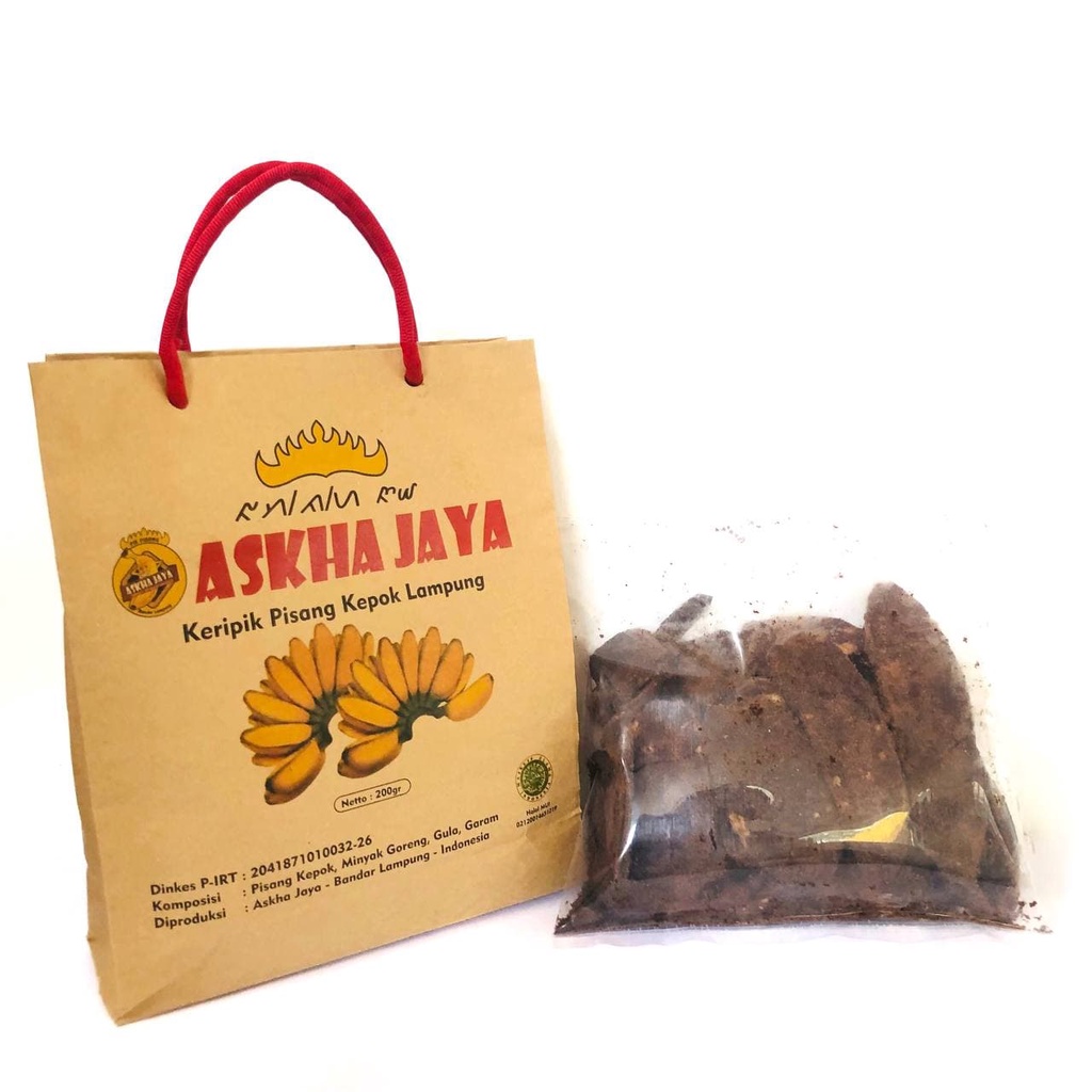 Keripik Pisang Lampung Askha Jaya Kemasan Paperbag (4pcs)