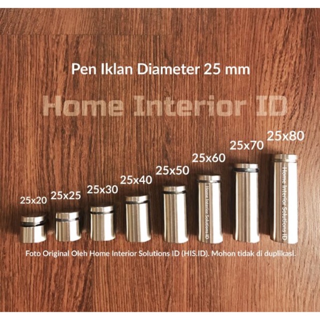 

Pen Iklan 25 x 20 mm Stainless Steel