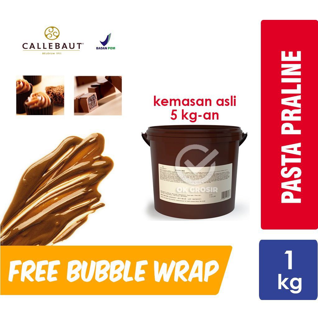 

Callebaut Hazelnut Praline Paste (1 kg) KHUSUS GOSEND, JNT & JNE YES