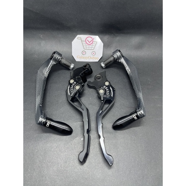 Paket Variasi Proguard Karbon Full CNC + Handle Rem Stelan Vixion Old New bisa