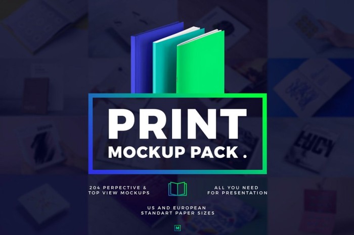 Various Prints Mock Up Bundle - Photoshop