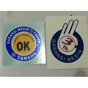 Stiker Oke 3 Tahun Yamaha - Stiker Oke Yamaha - sticker ok yamaha - stiker ok yamaha - sticker oke