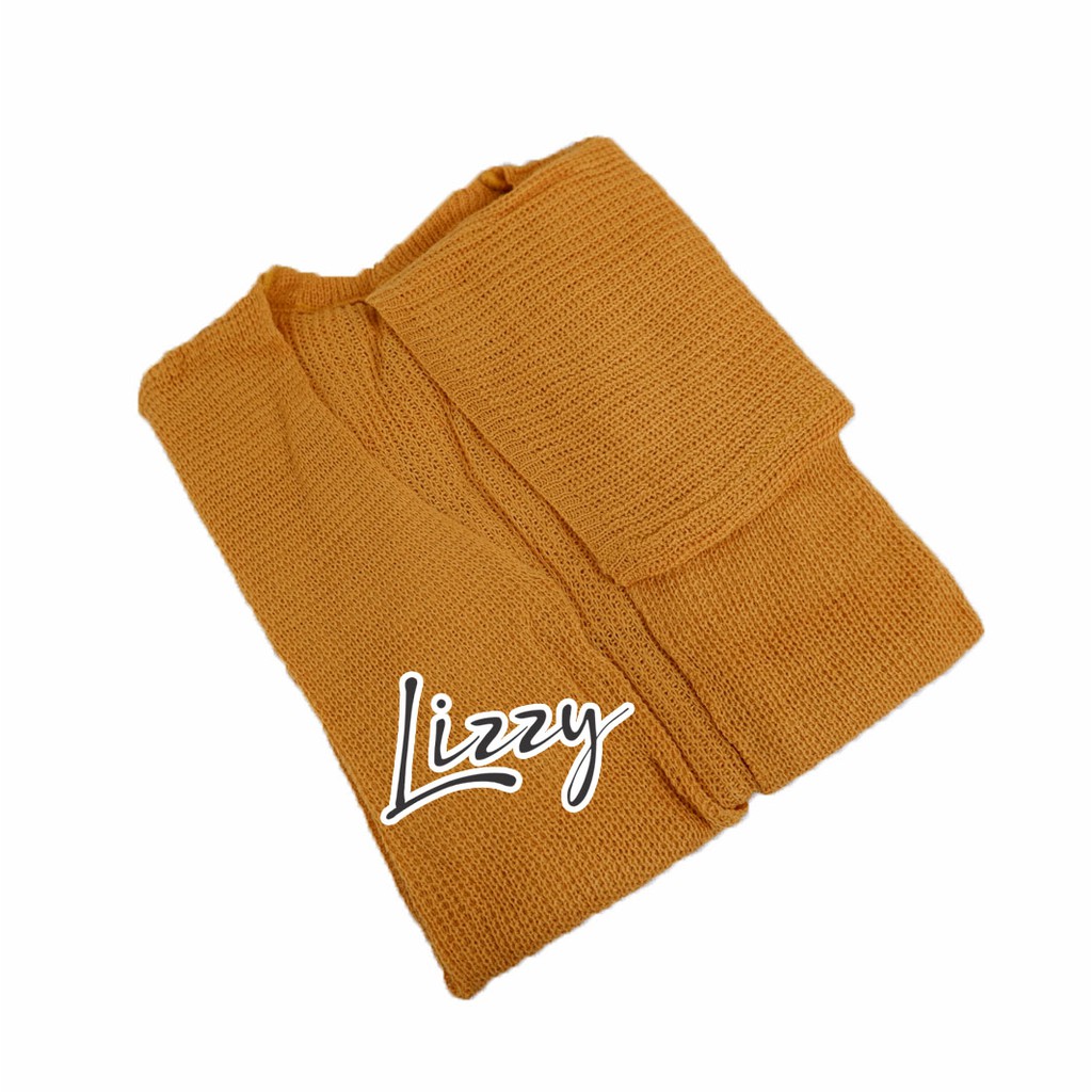 LIzzy - LOCY CARDIGAN OVERSIZED-Locy mustard