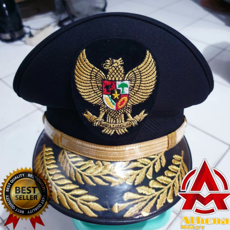 Topi Pet PDH Gubernur |Pet Gubernur PDH merek ciputat |Topi Pet Gubernur