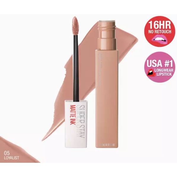 MAYBELLINE Super Stay Matte Ink Liquid Lipstick - 05 LOYALIST Lipcolor Original Edition