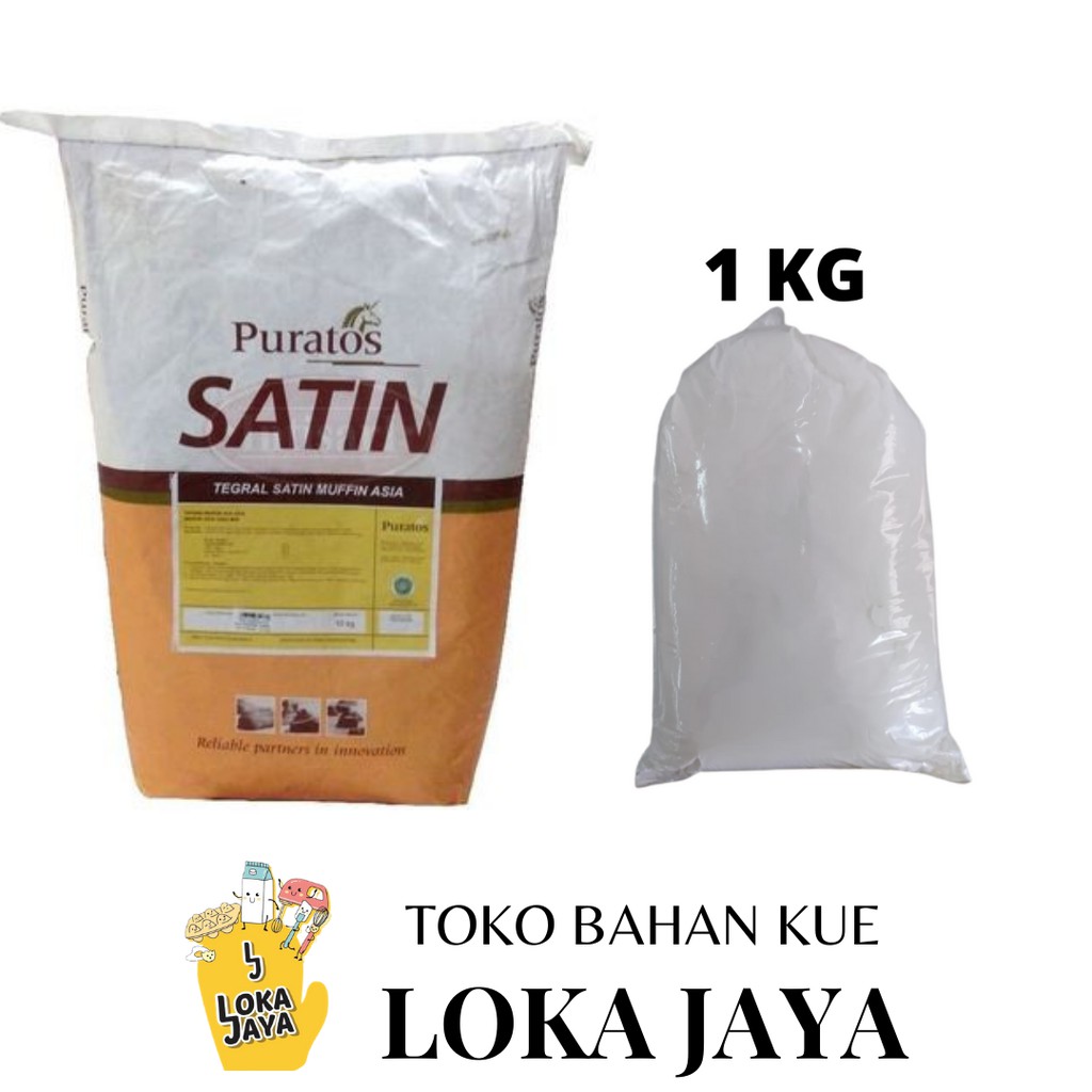 PURATOS TEPUNG TEGRAL MUFFIN ASIA  REPACK 1 KG (SATIN & COCOA)