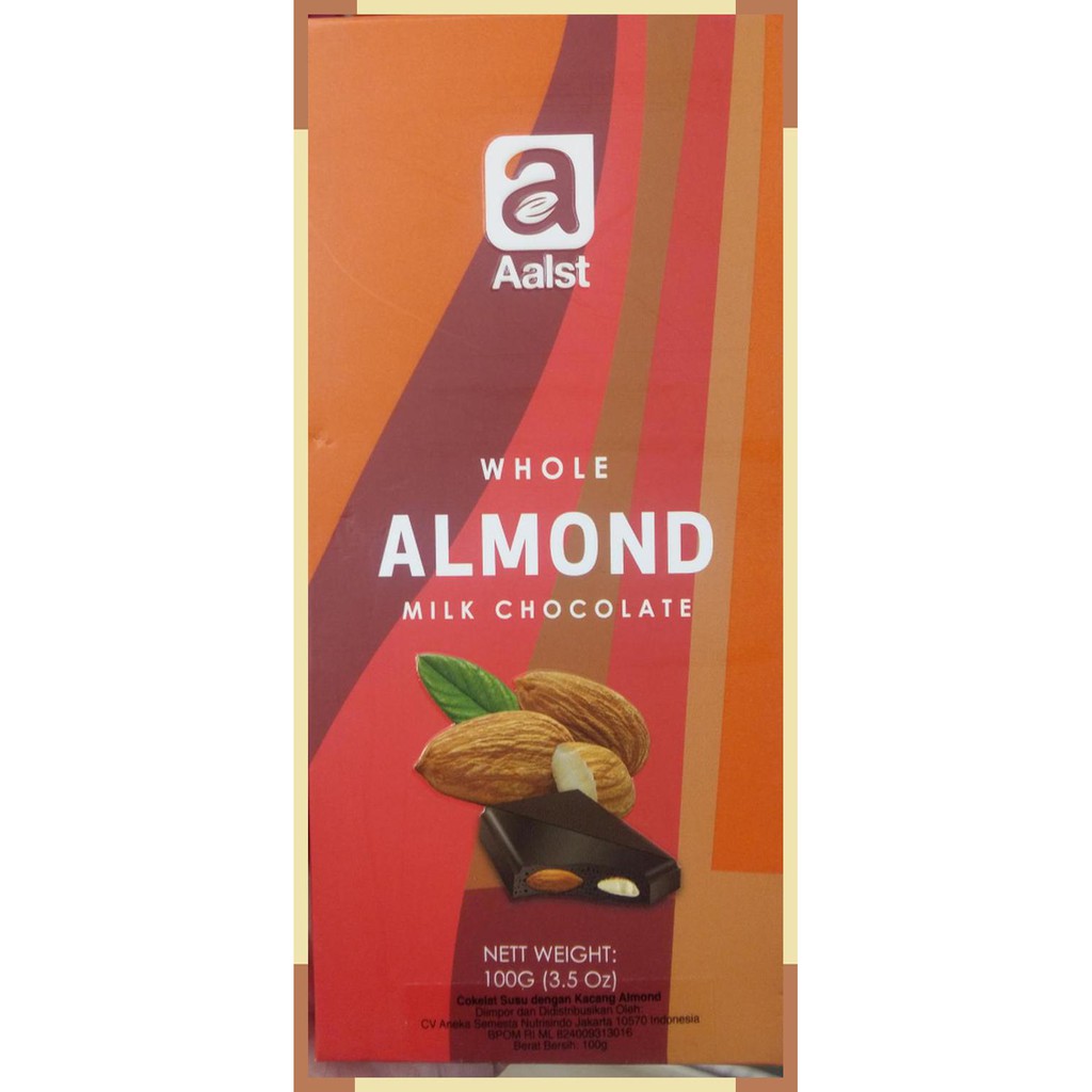 

Aaist | whole almond | milk chocolate | 100 gr