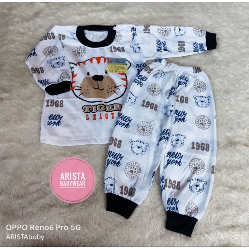 SHEILAbaby - setelan panjang bayi motif baby tiger1968