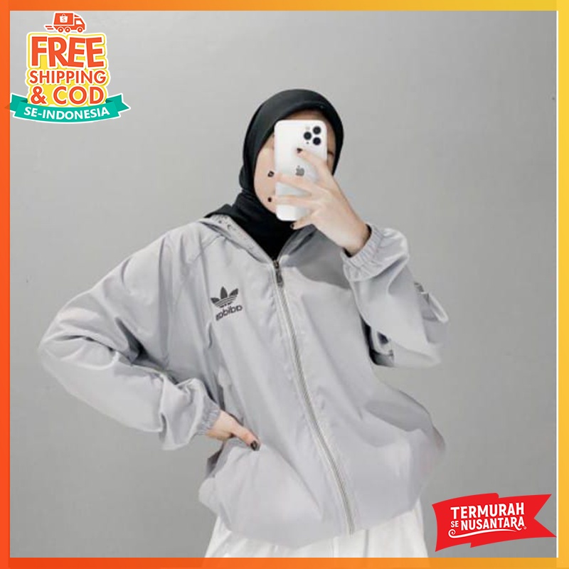 Jaket Olahraga Pria Wanita Jaket Parasut Sepeda Lari Running Original Windbreaker