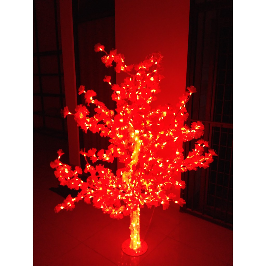 

pohon sakura imlek batang transparan lampu led serabut lampu aman outdoor 1.9 meter x 1.2 meter x 1.2 meter