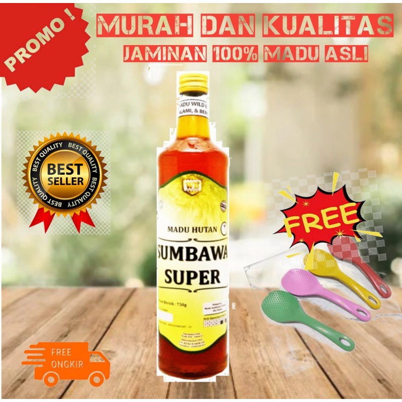 

Madu Asli Sumbawa Super Murni Original 100% Wild Bee - Kemasan Keluarga