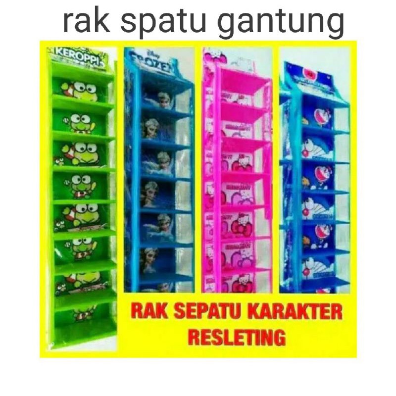 rak spatu gantung karakter karakter