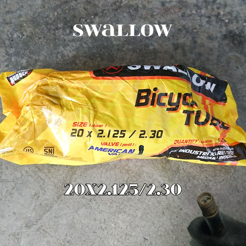 Ban Dalam Swallow 20 x 2.125/2.30 Pentil Motor Sepeda BMX Mini