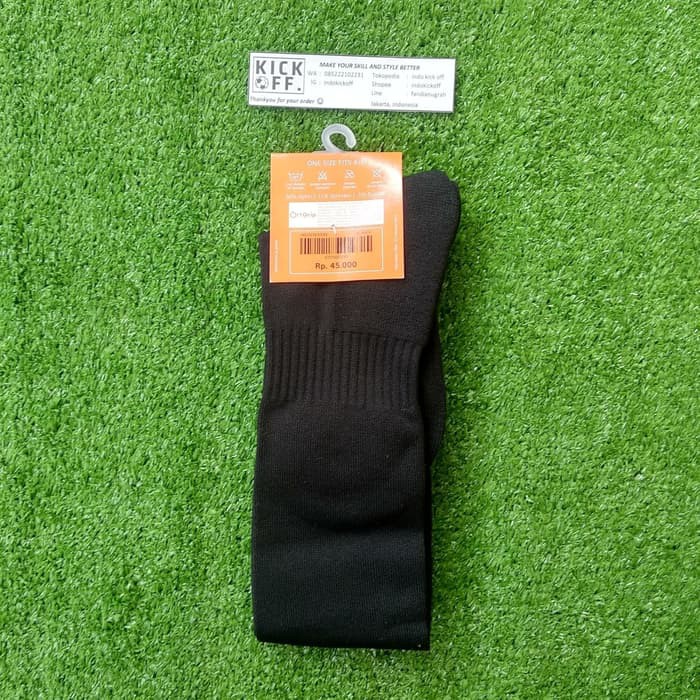 KAOS KAKI FUTSAL / BOLA ORTUSEIGHT HELIOS FB SOCKS  - ALL BLACK