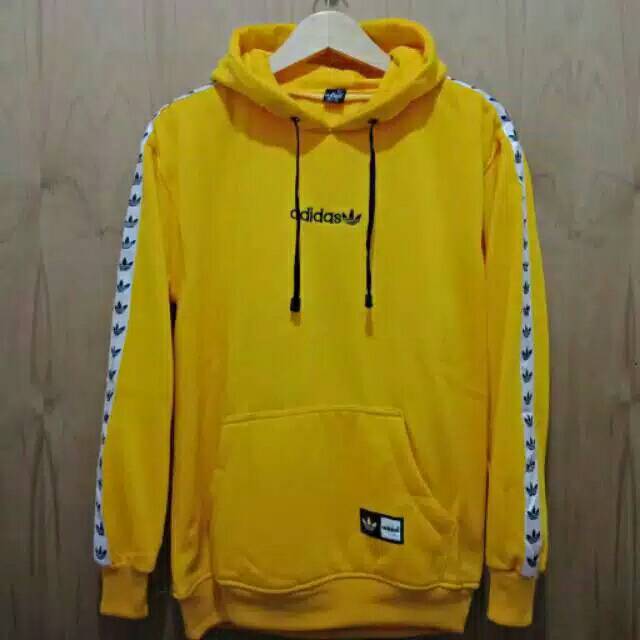 GRADE ORIGINAL - Size M L XL XXL -Jaket Hoodie ADIDAS TNT Kuning Premium Sweater Jumper Fleece Tebal