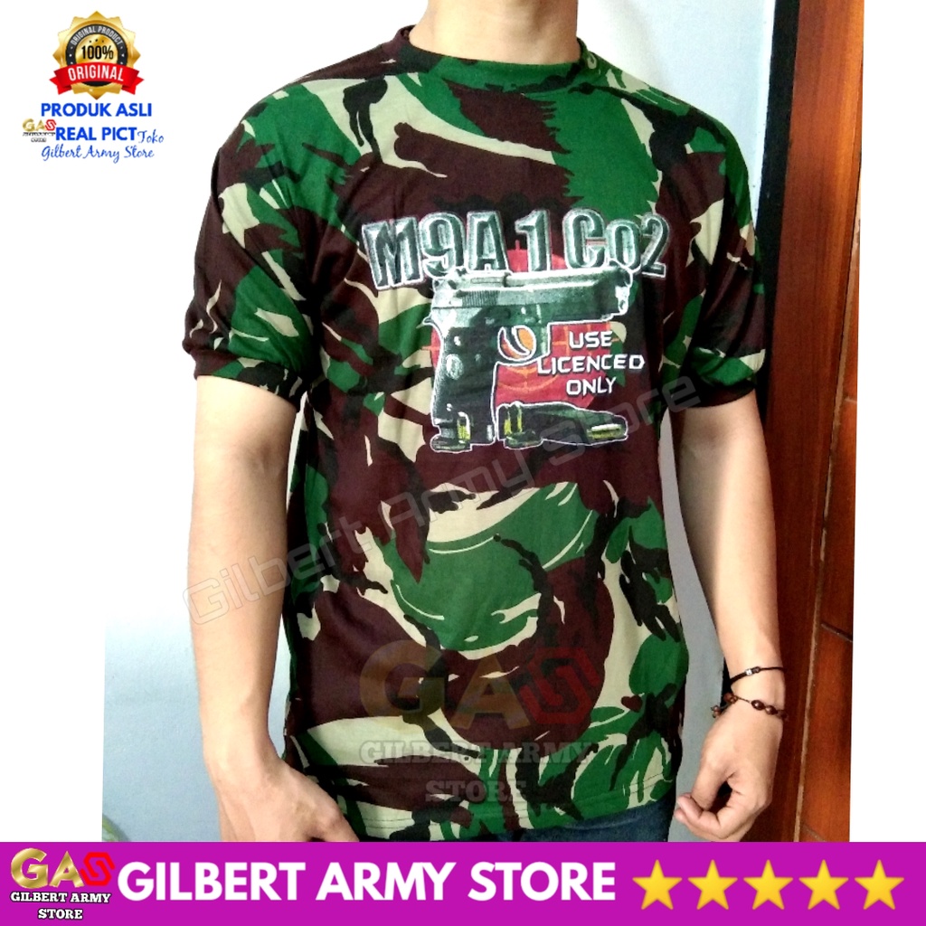 GILBERT ARMY STORE Kaos Loreng Tni Malvinas Lengan Pendek Gambar Terbaru