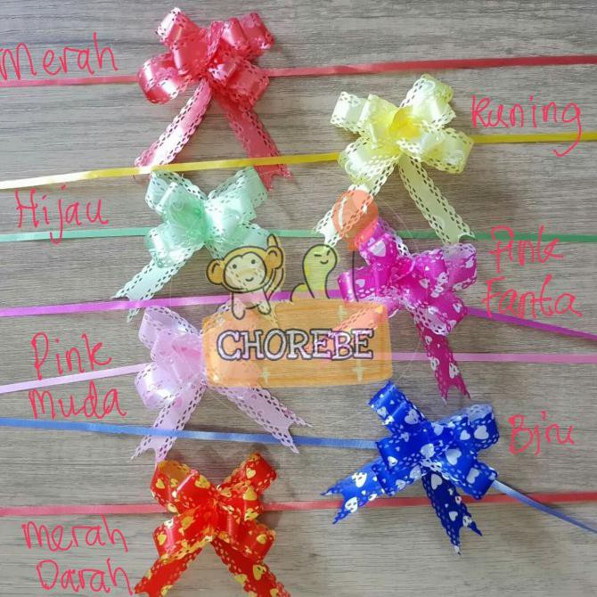 

Buruan Serbu] Pita Serut / Pita Tarik / Pita Kado / Pita Souvenir