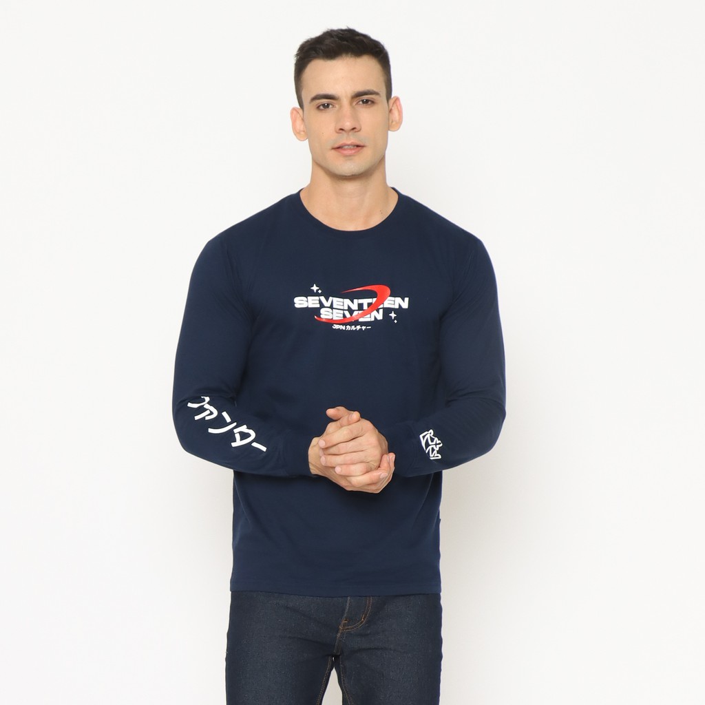 17Seven Original Kaos Lengan Panjang Longsleeve 0077-177NASA